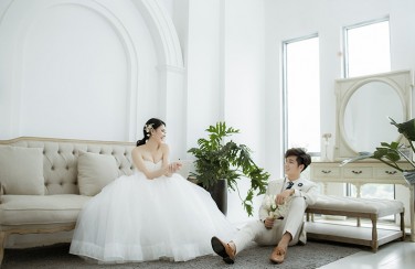 Bí quyết giúp bạn có bộ ảnh cưới phông nền trắng ĐẸP và ĐỘC nhất