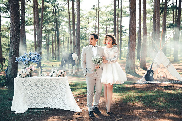 ảnh viện áo cưới giá rẻ