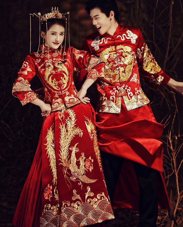 cho thuê áo cưới truyền thống trung hoa