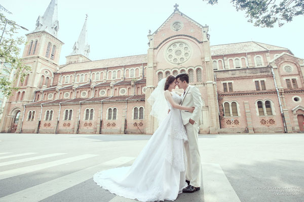 chụp ảnh cưới nhà thờ đức bà