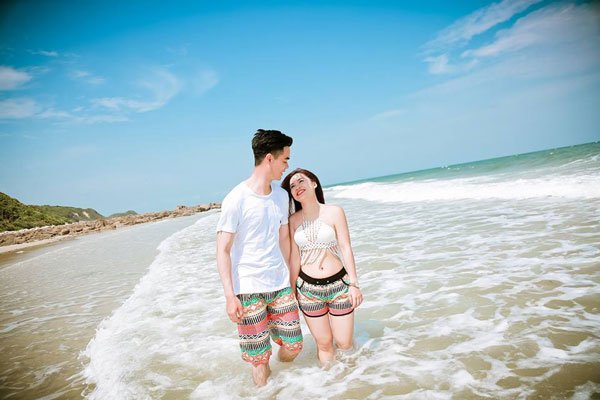 bãi tắm minh châu -chụp ảnh cưới quan lạn