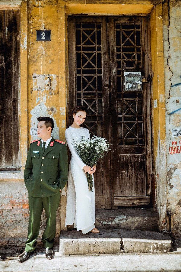 chụp ảnh cưới sĩ quan