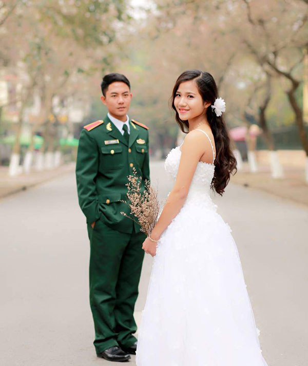 chụp ảnh cưới sĩ quan