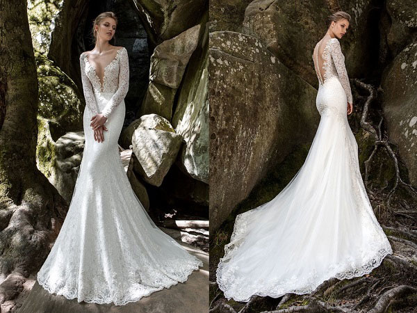 váy đuôi cá ren mẫu váy cưới đẹp nhất 2020