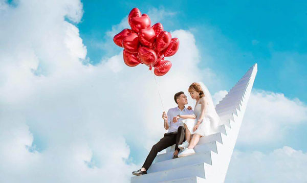 ý tưởng chụp ảnh cưới độc đáo