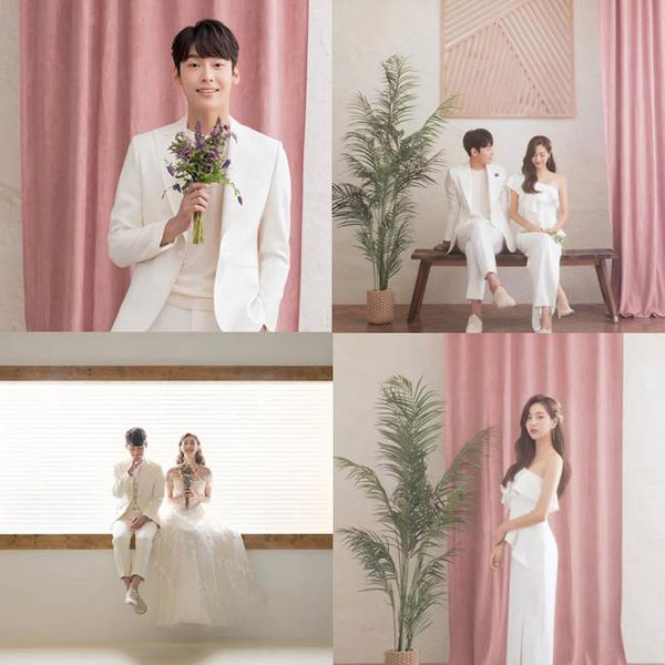 chụp ảnh cưới studio phong cách hàn quốc
