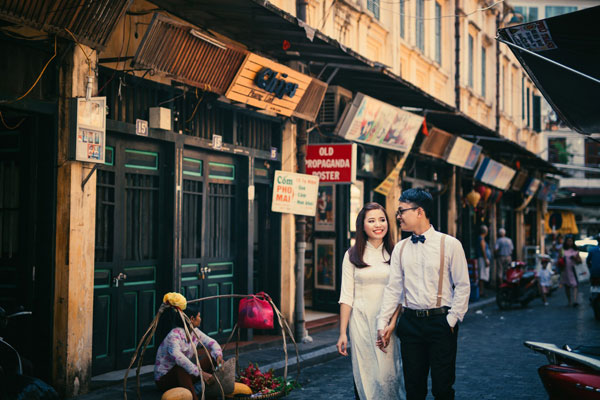 chụp ảnh cưới phố huế
