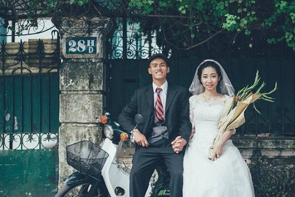 ảnh cưới của thập niên 80