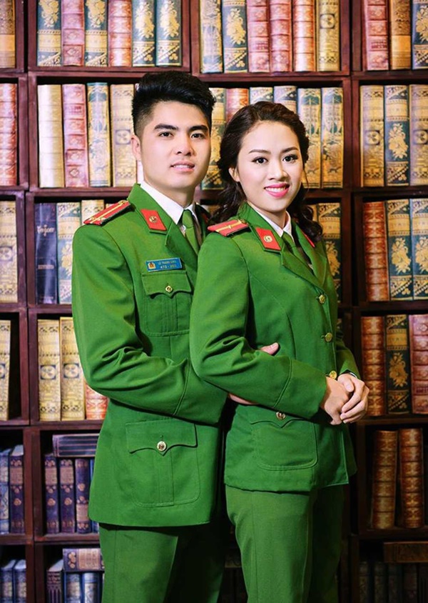 bộ ảnh cưới công an đẹp