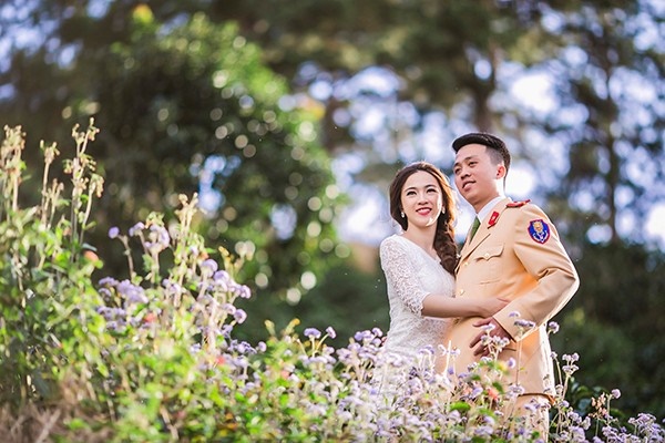 bộ ảnh cưới công an đẹp