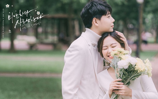 bộ ảnh cưới phong cách hàn quốc