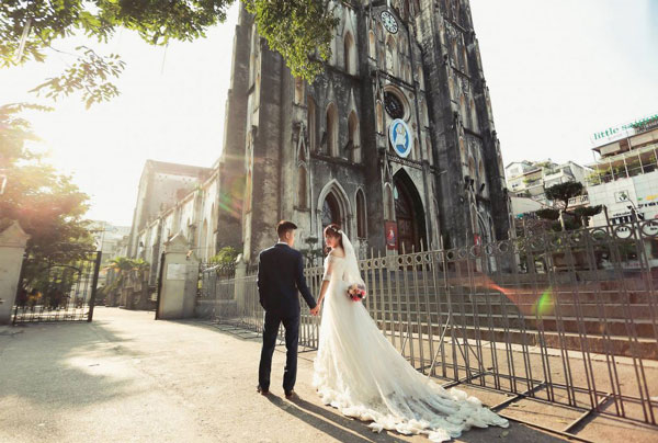 chụp ảnh cưới ở hà nội chỗ nào đẹp