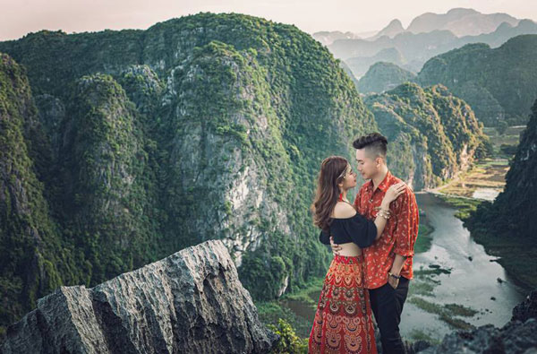 chụp ảnh cưới tràng an ninh bình